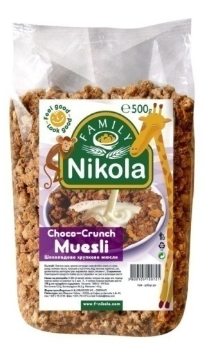 Шоколадово хрупкаво мюсли (0.500кг)