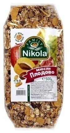 Мюсли Плодово (0.500кг)